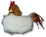 Chicken rod puppet