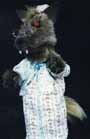 Wolf in grandma\'s clothes hand puppet